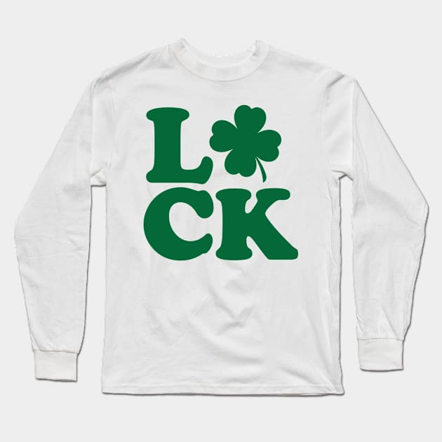 Shamrock Luck Long Sleeve T-Shirt by Rowdy Designs